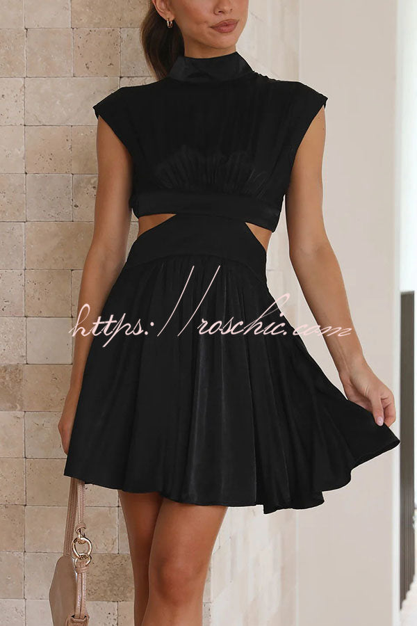 Best Part of the Day Cutout Waist Vacation Mini Dress