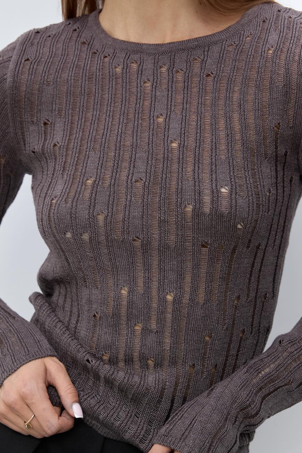 Sheer Knit Sweater