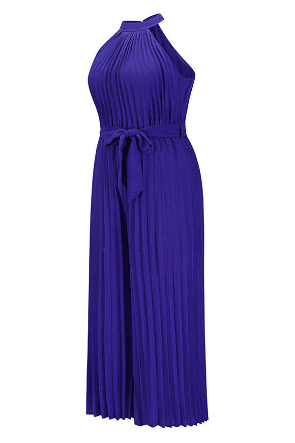 All the Feels Halter Neck Pleated Jumpsuit