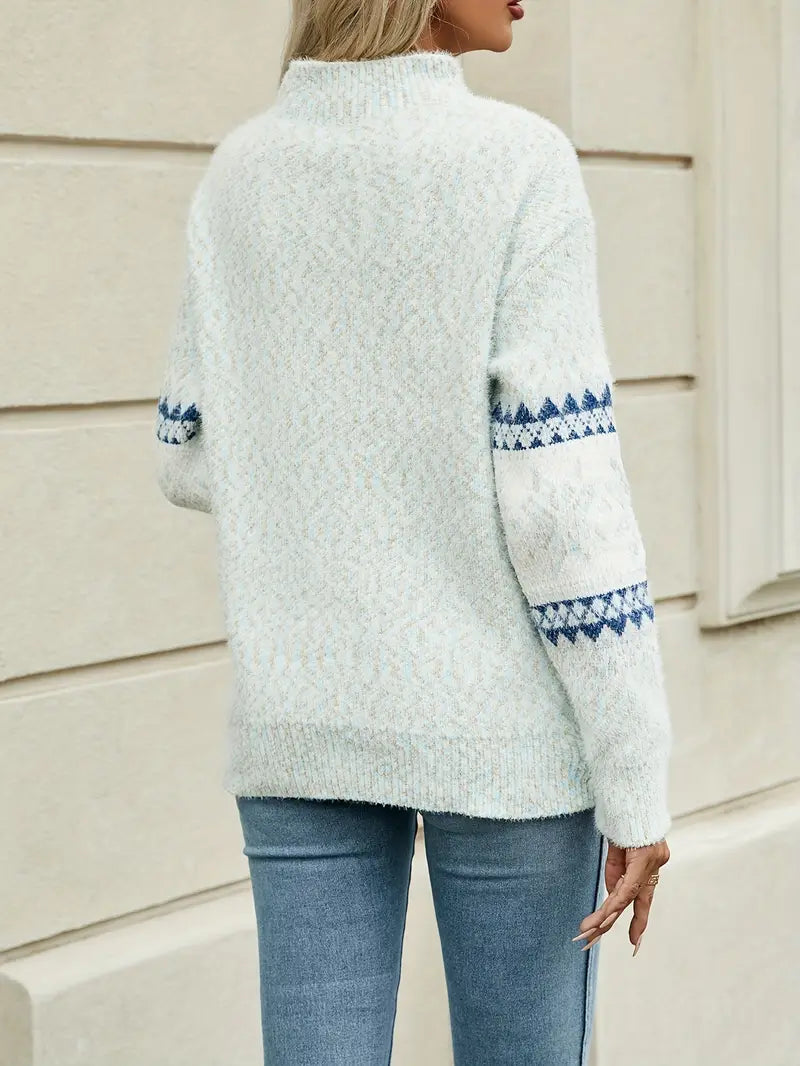 Sweater With Icelandic Patterns