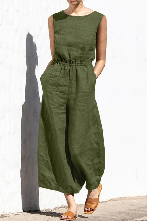 Sleeveless Temperament Jumpsuit