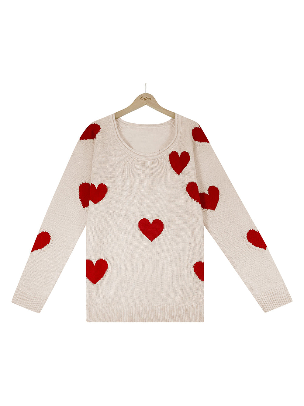 Valentine's Day V-neck Knit Sweater