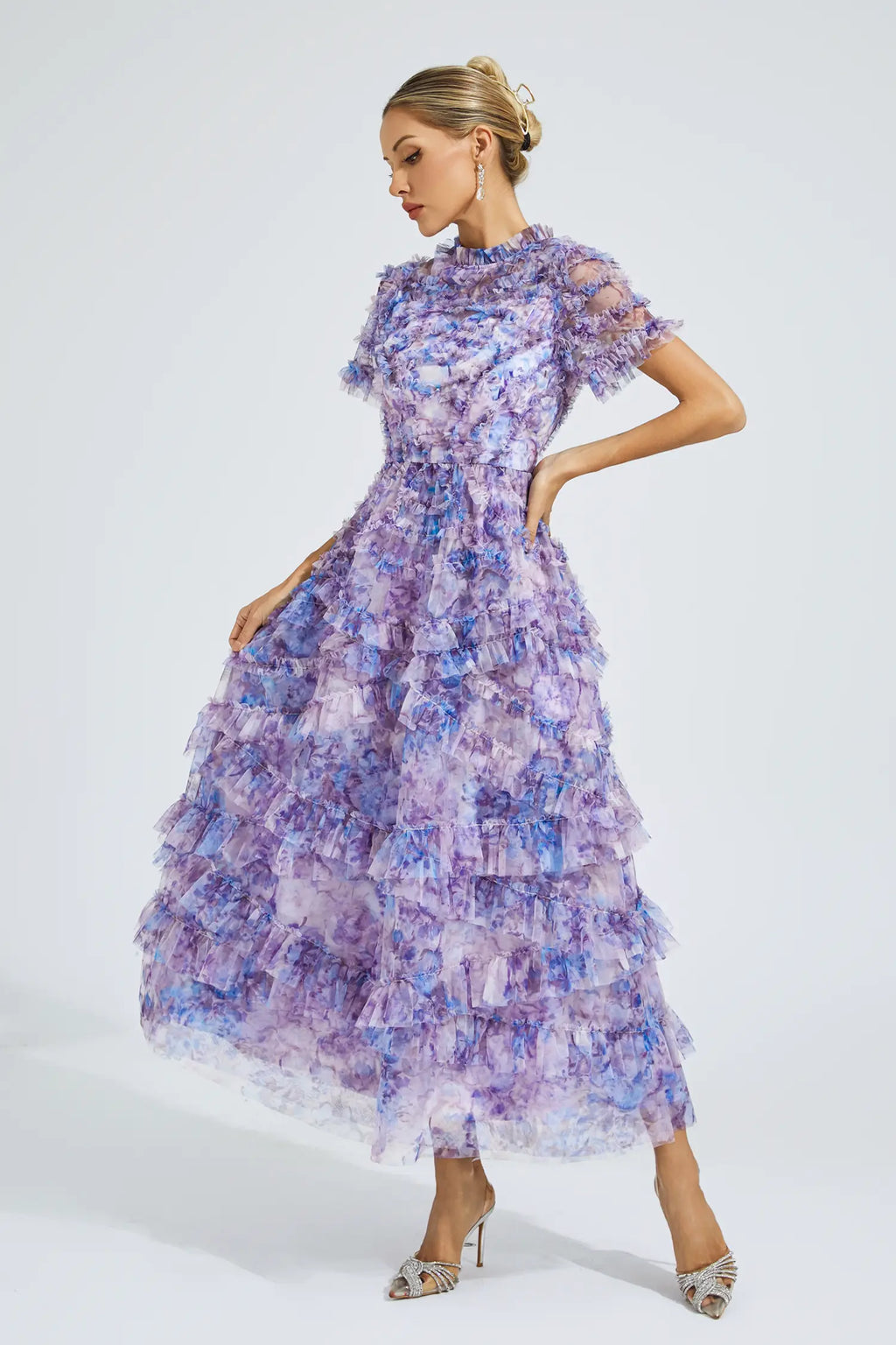 Saroyan Purple Midi Dress