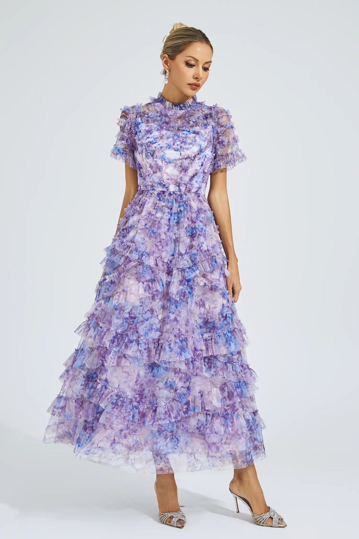 Saroyan Purple Midi Dress