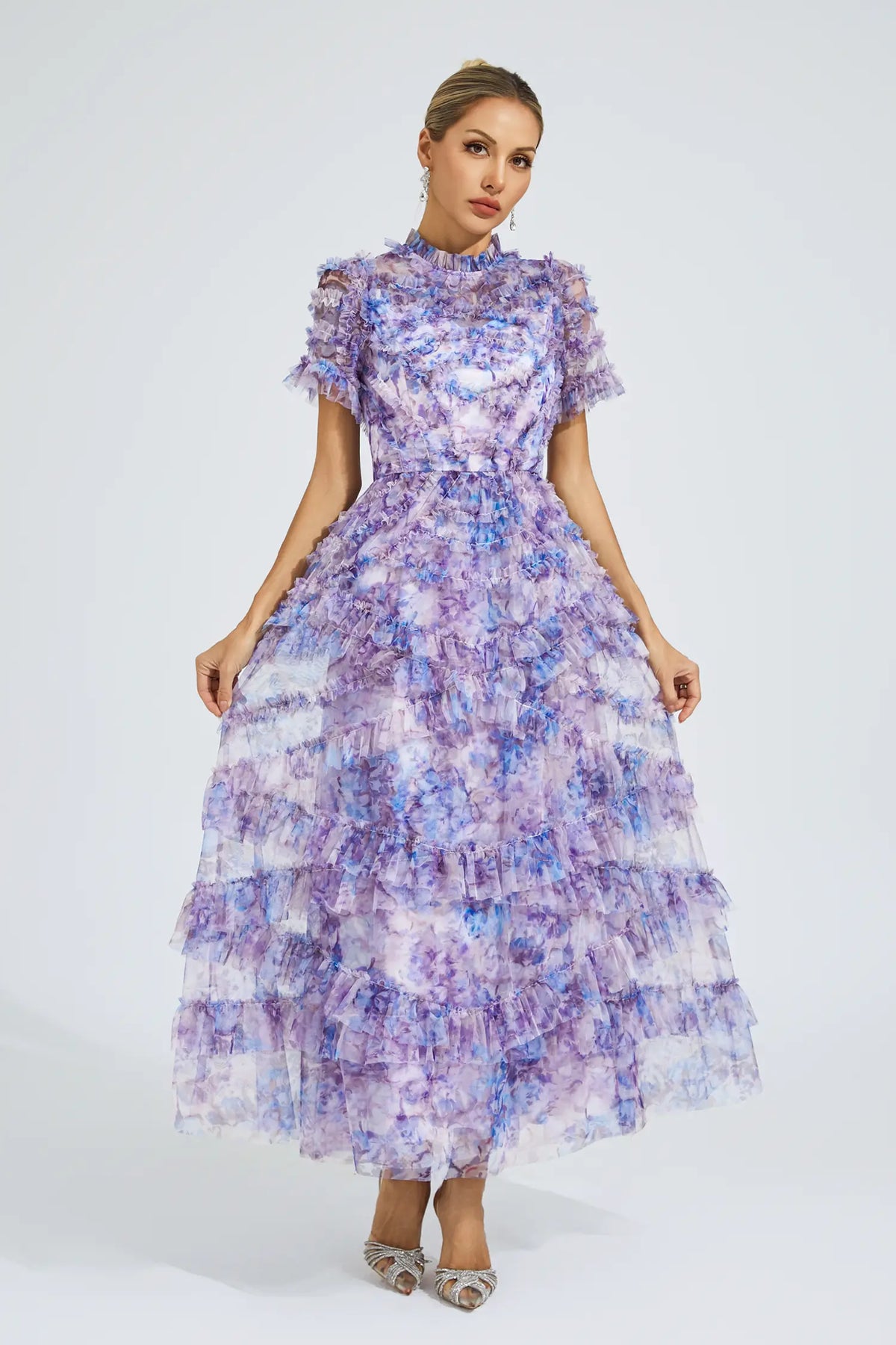 Saroyan Purple Midi Dress