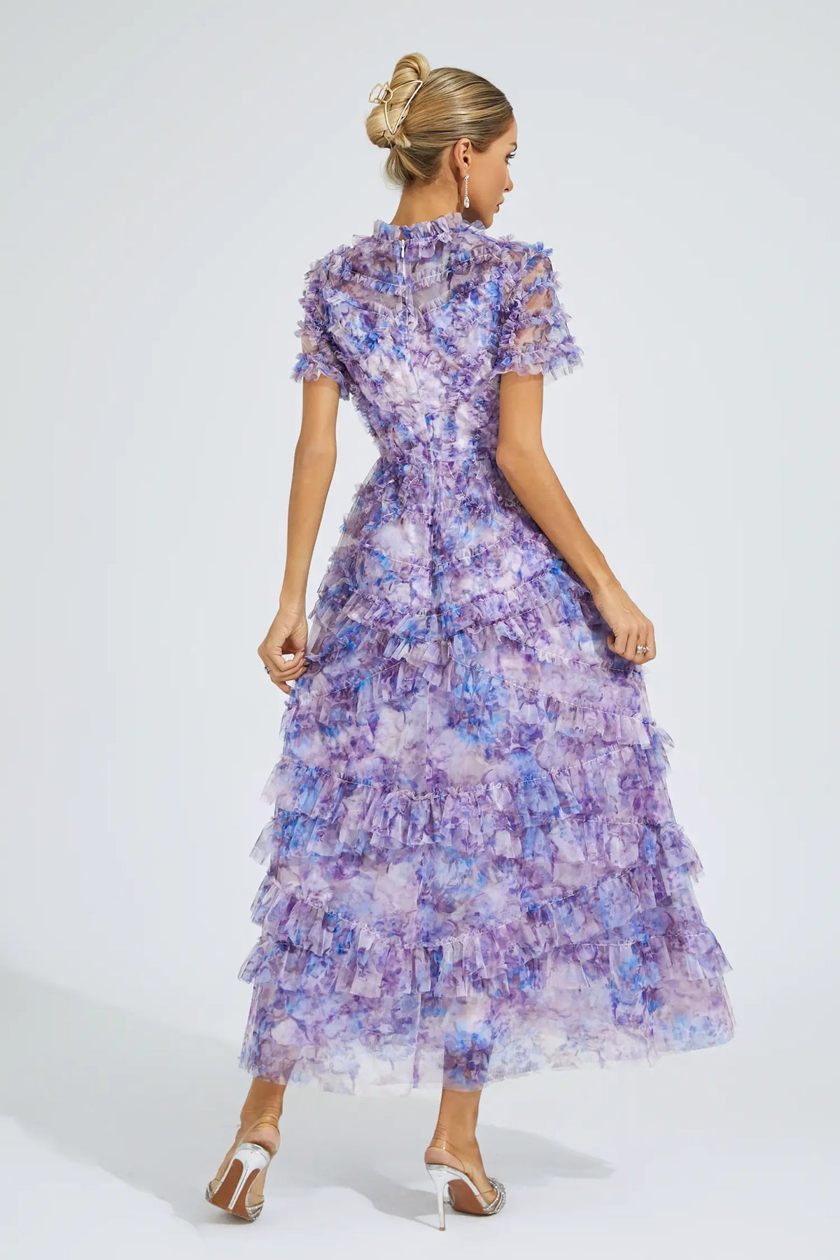 Saroyan Purple Midi Dress
