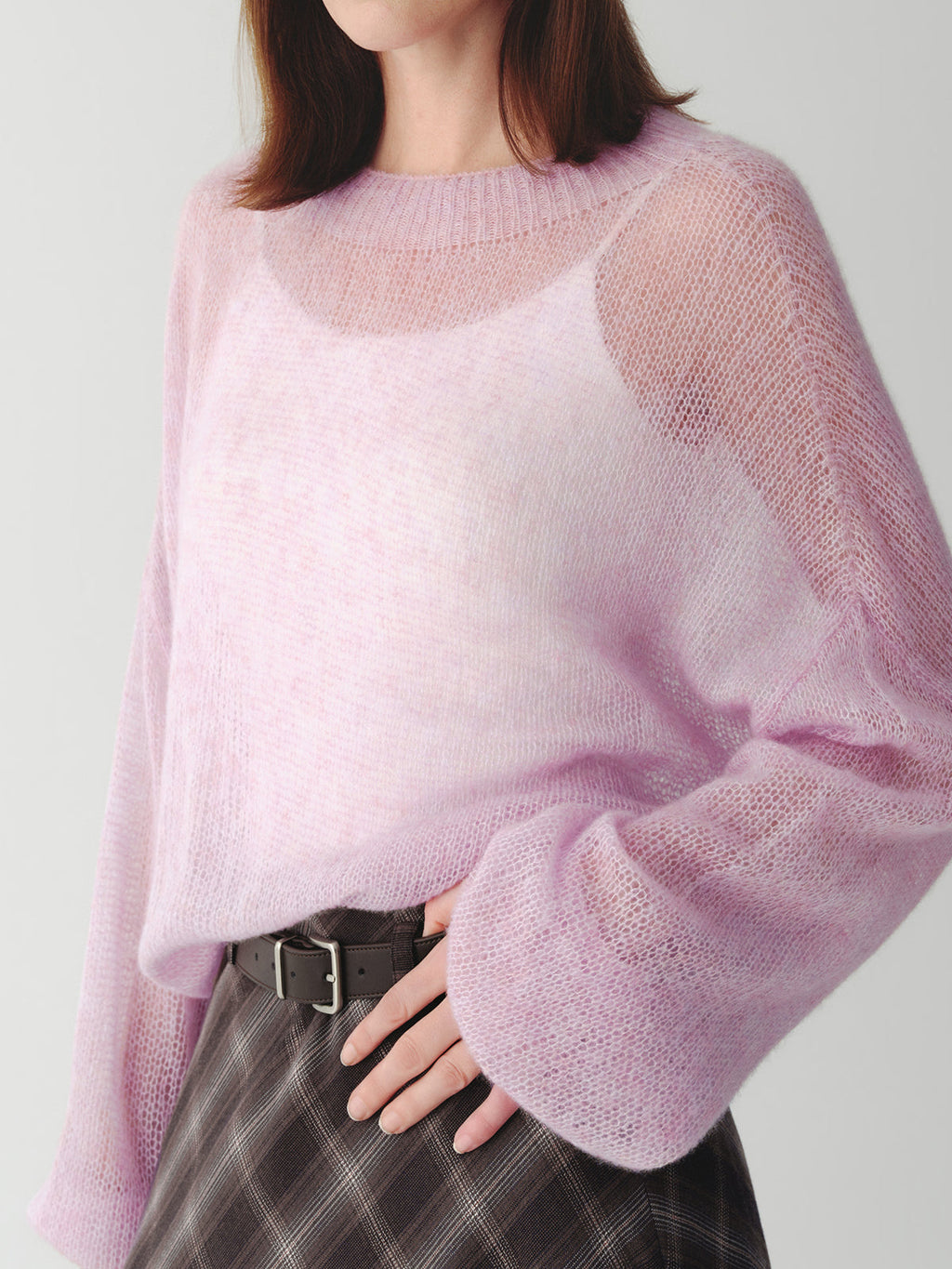 Cashmere-silk Relaxed Pullover Sweater