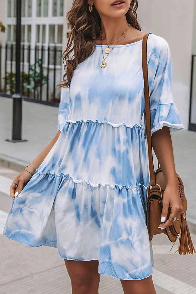 Tie-dye Midi Dress