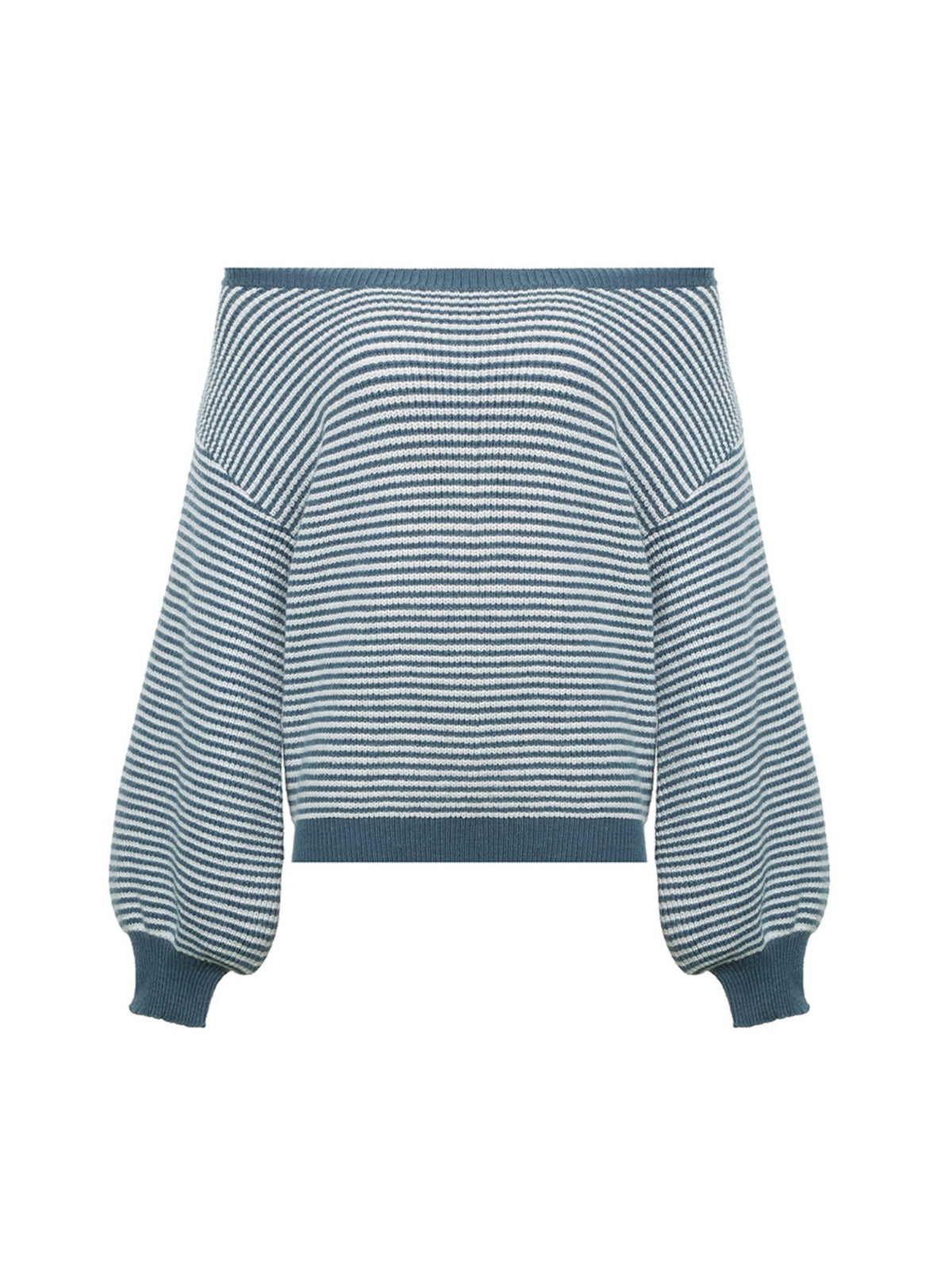 Nura Striped Off-shoulder Sweater