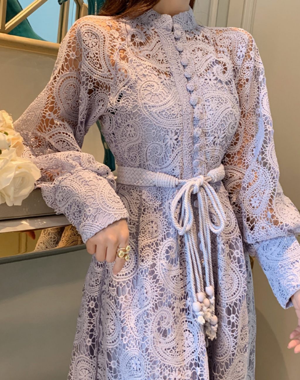 Margo Patchwork Midi Dress