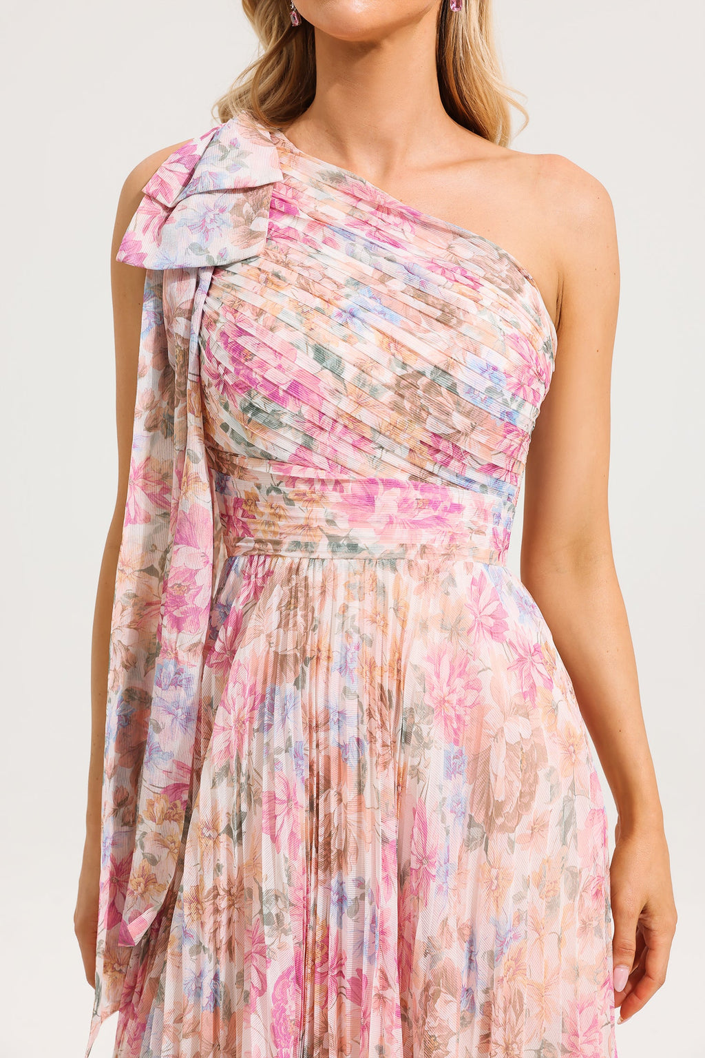One-shoulder Midi Dress