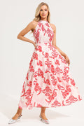 Stand Collar Sleeveless Maxi Dress