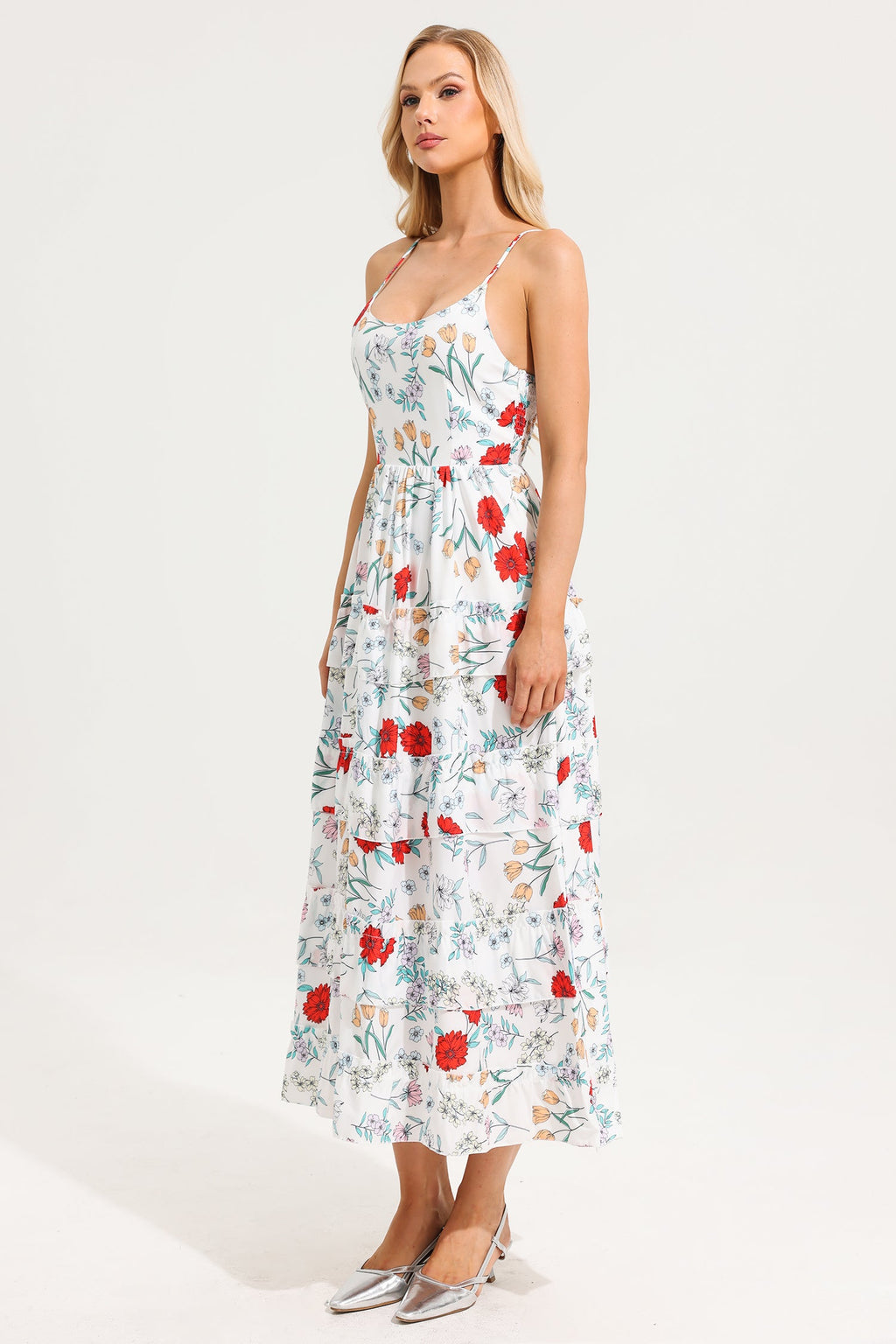 Tiered Cami Maxi Dress