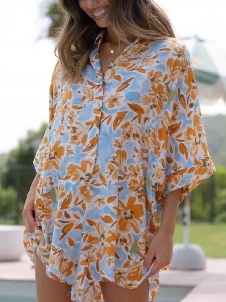 Mustard Tied Shirt Romper