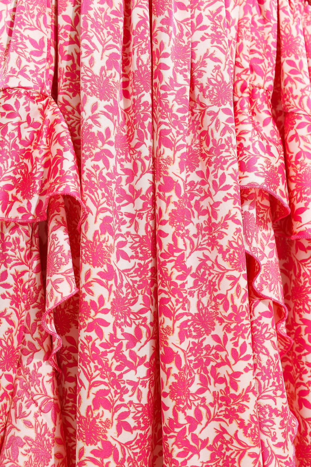 Round Neck Frill Maxi Dress