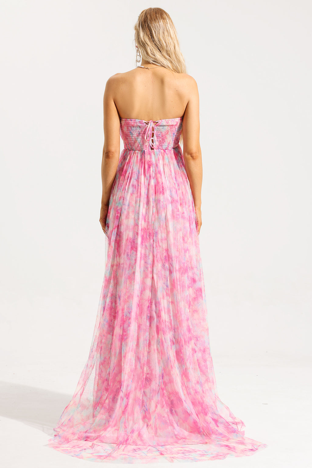 Sweetheart Neck Frill Sleeveless Maxi Dress