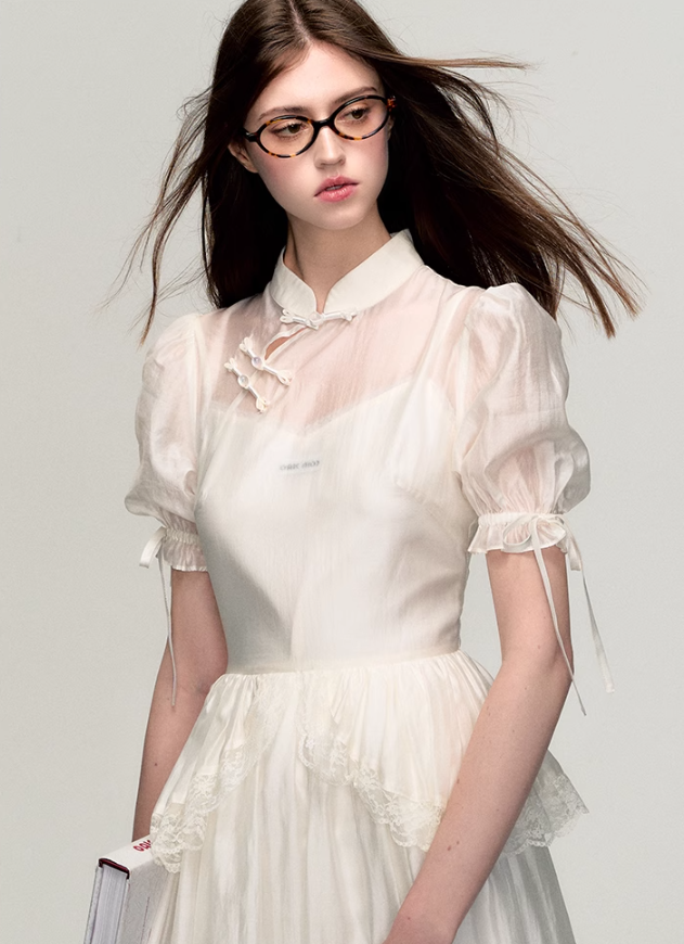 Lace Cheongsam Dress