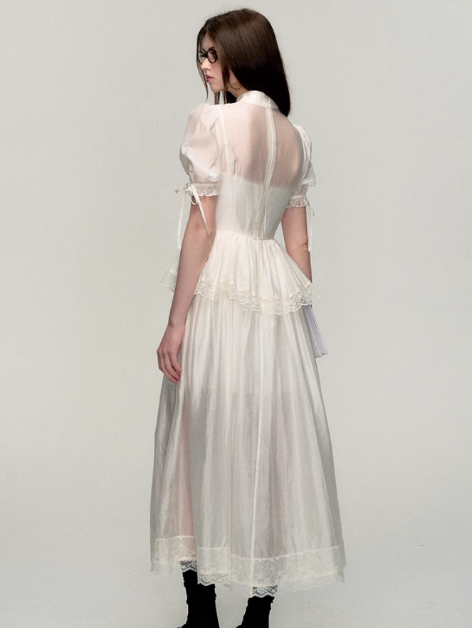 Lace Cheongsam Dress