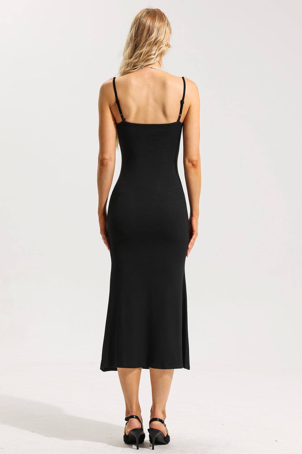 3d Knit Sleeveless Midi Dress