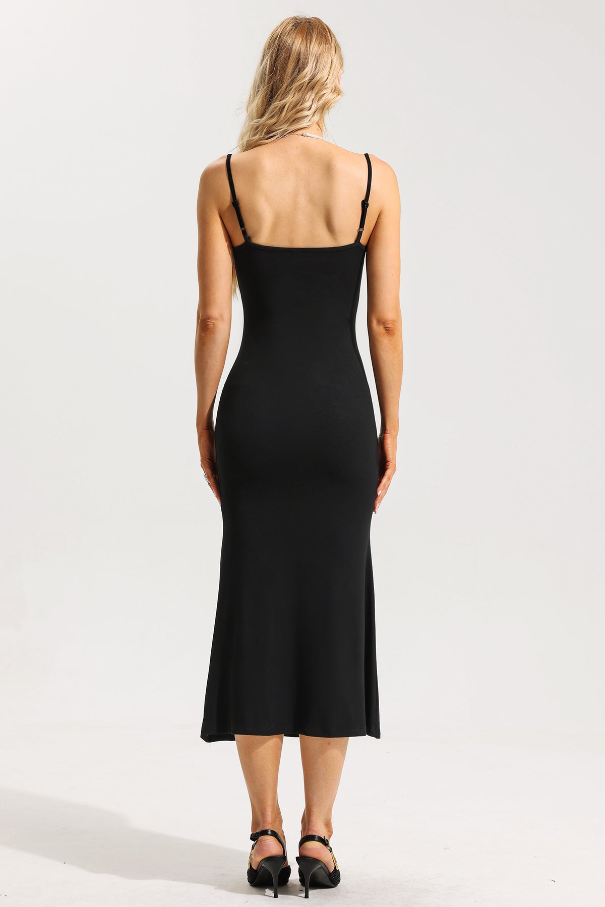 3d Knit Sleeveless Midi Dress