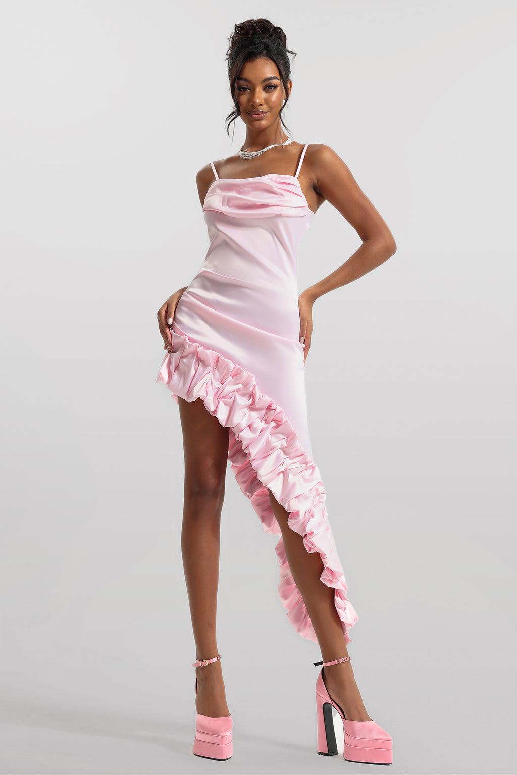 Sleeveless Agaric Laces Midi Dress