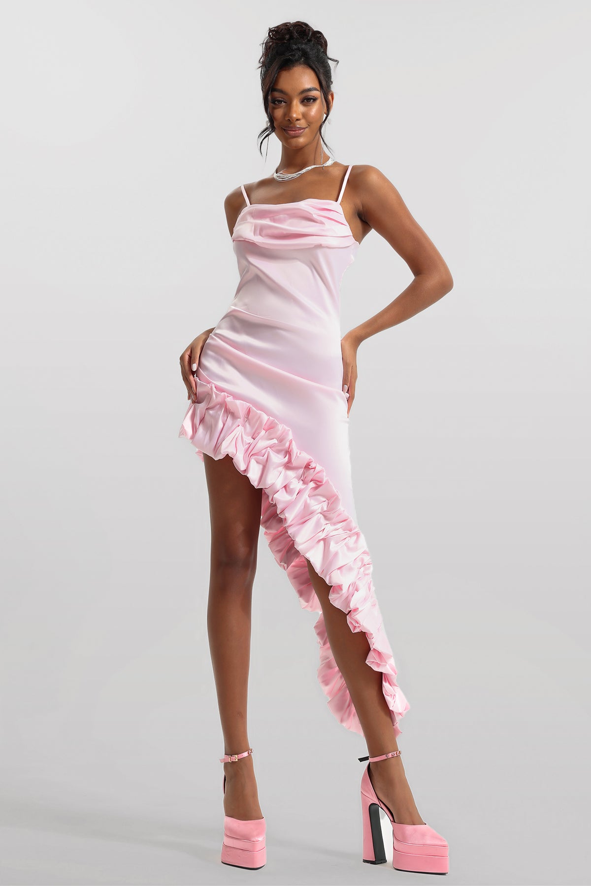Sleeveless Agaric Laces Midi Dress