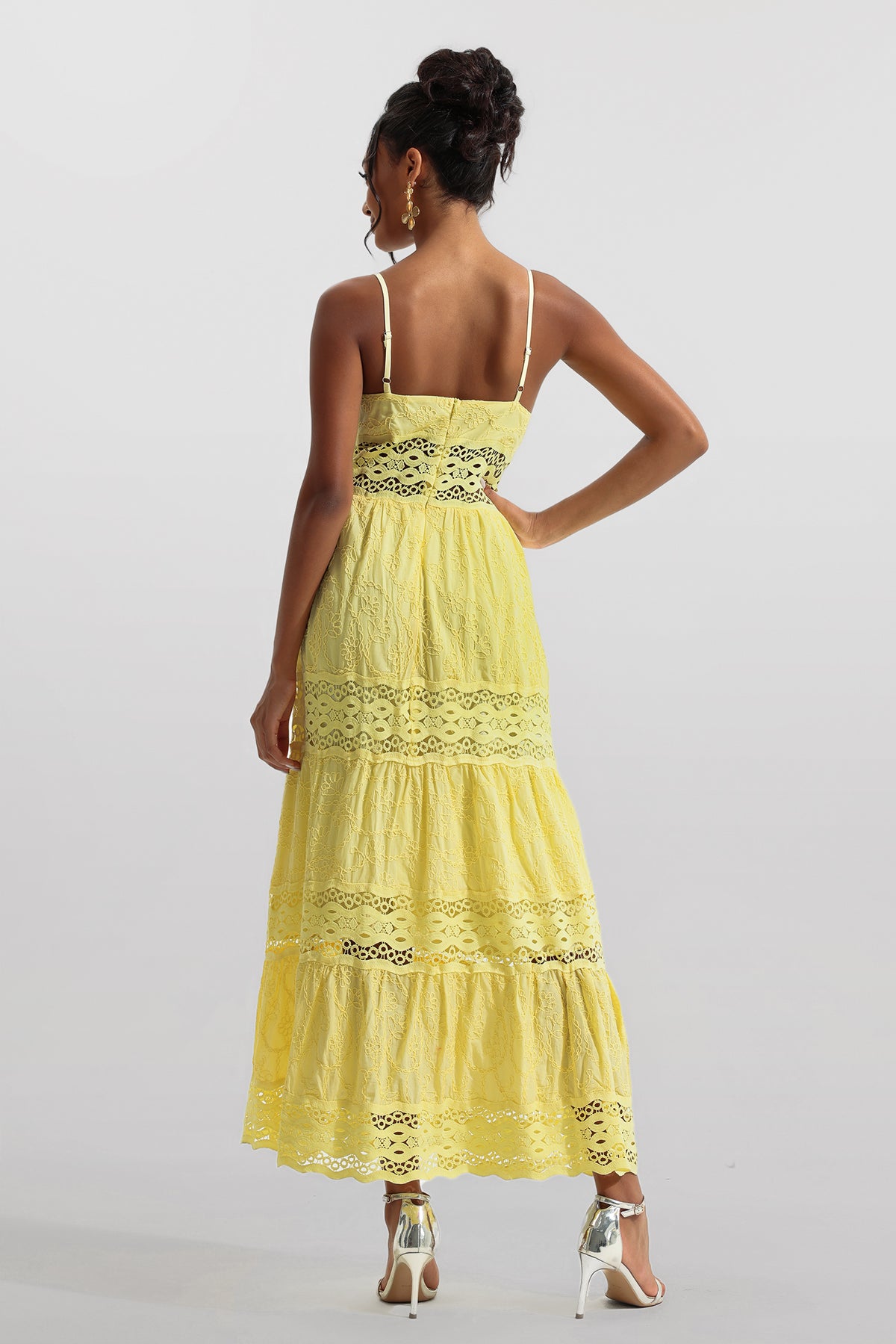 Lace Sleeveless Midi Dress