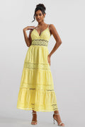 Lace Sleeveless Midi Dress