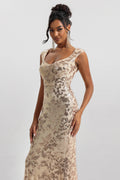 Sequin Sleeveless Maxi Dress
