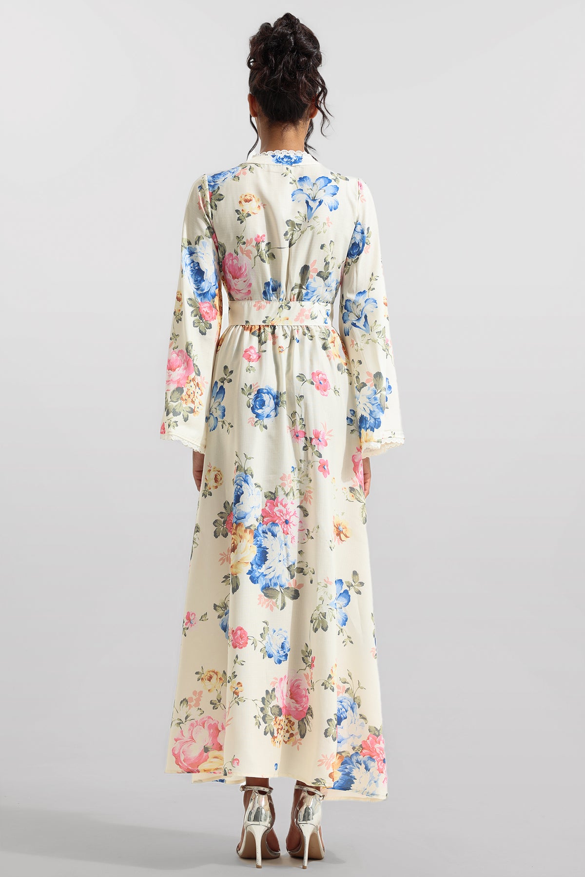 Lace Bottom Midi Dress