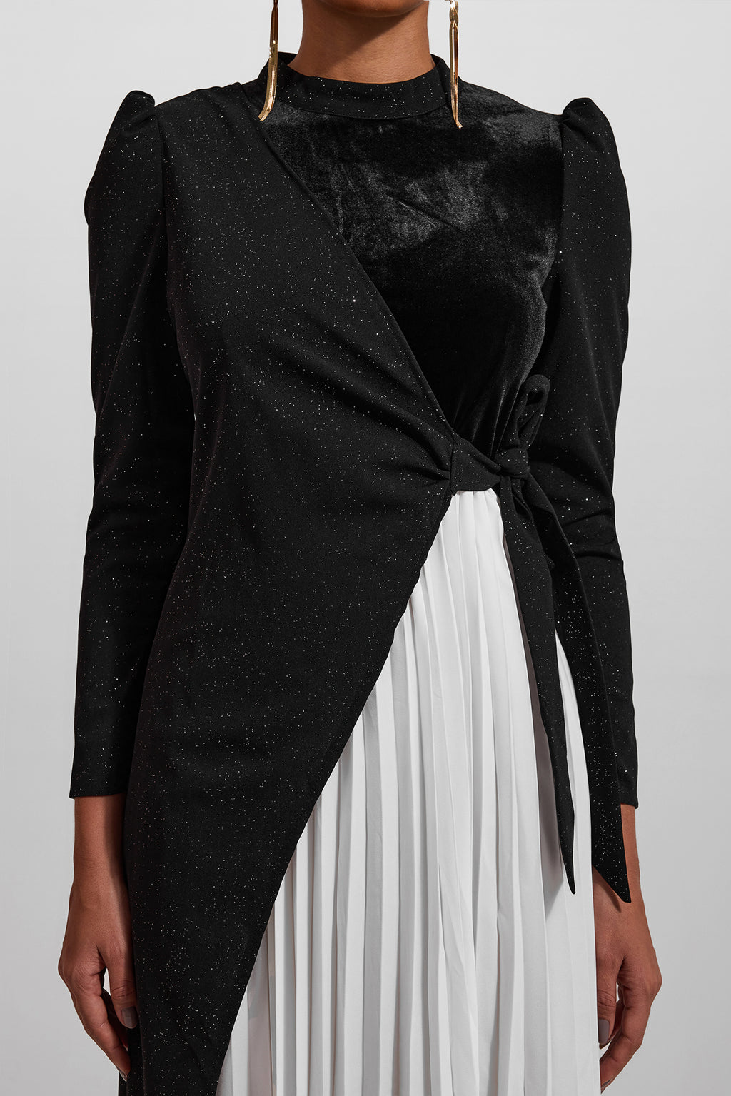 Velvet Long Sleeve Midi Dress