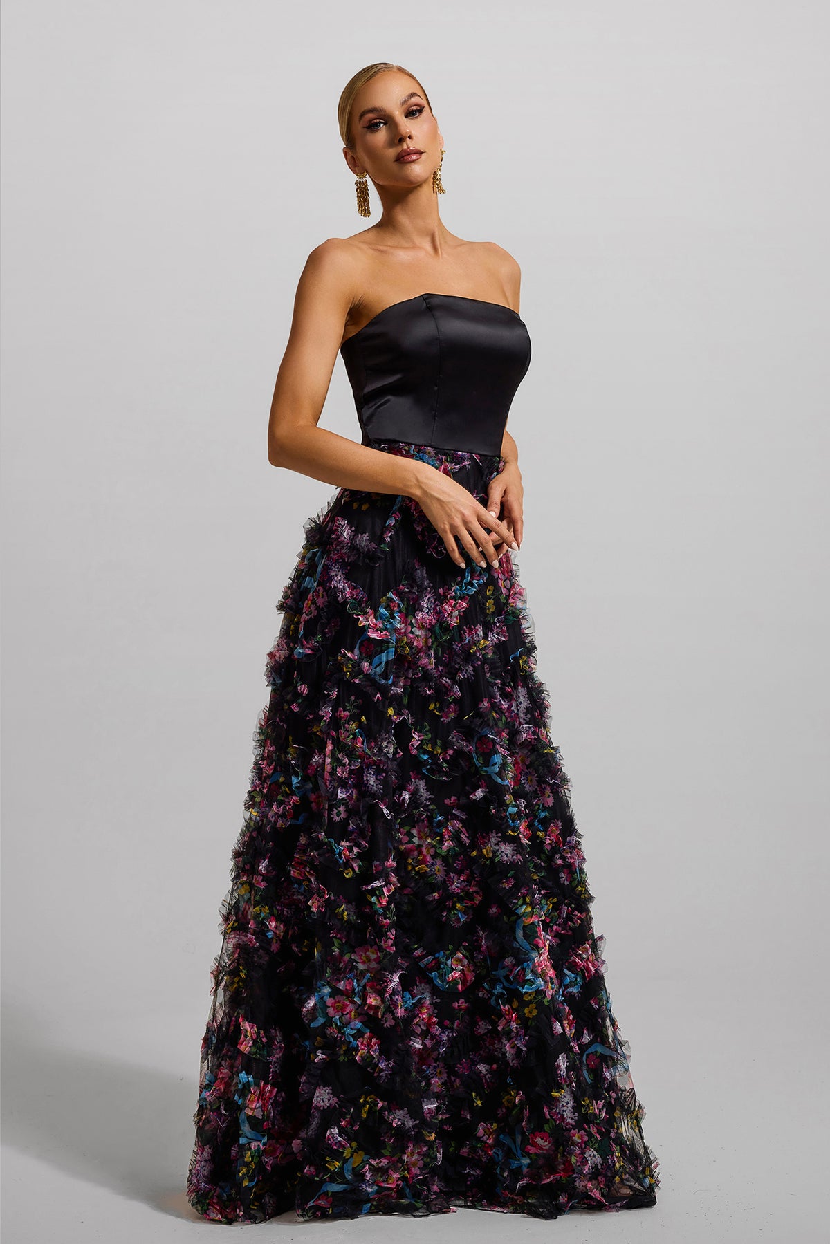 Mesh Sleeveless Maxi Dress