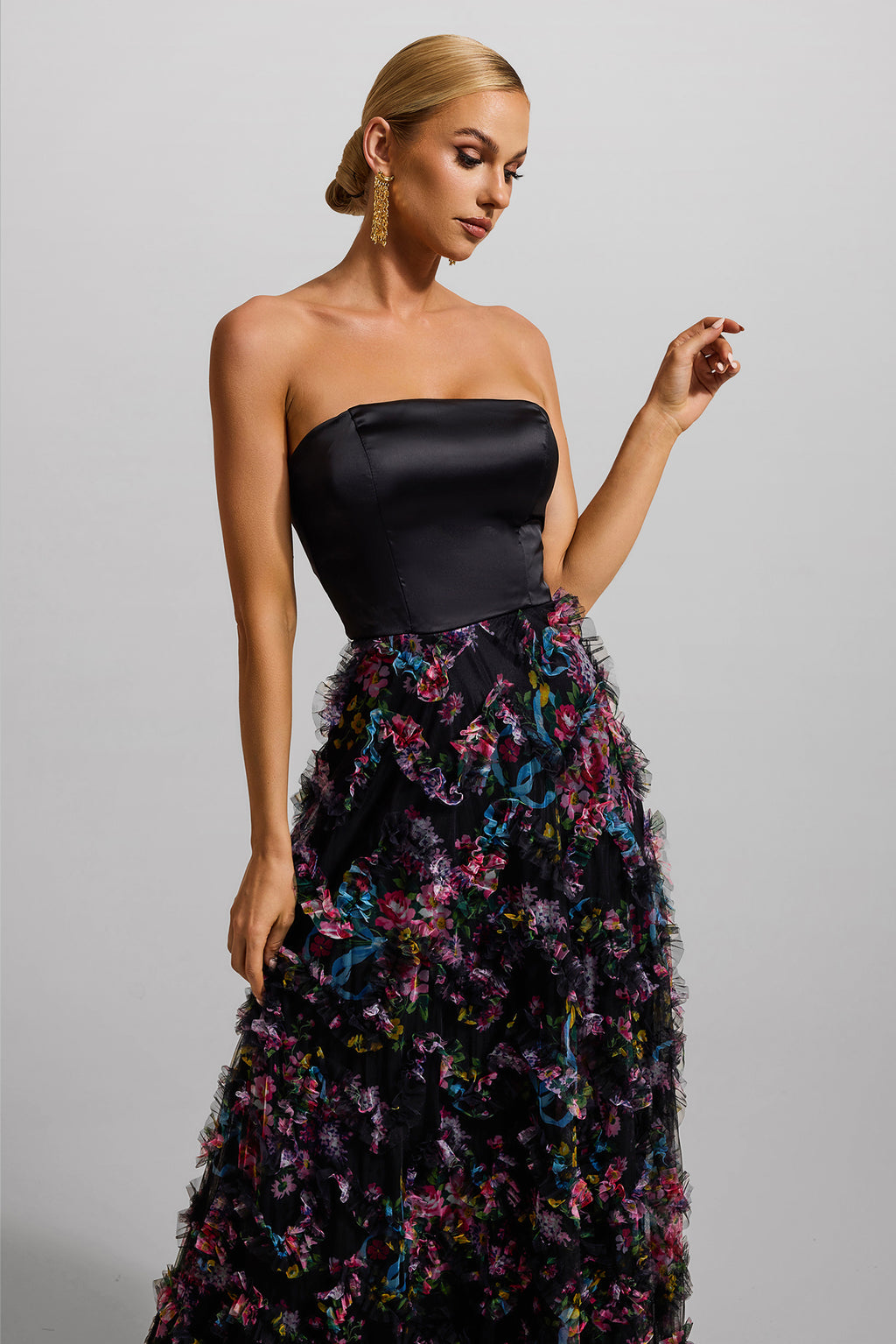 Mesh Sleeveless Maxi Dress