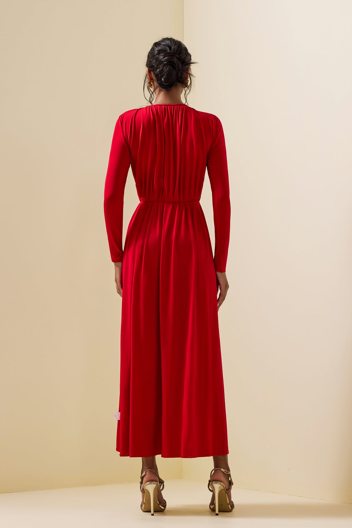 3d Jersey Bottom Midi Dress