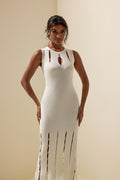 Knit Cut-out Sleeveless Midi Dress