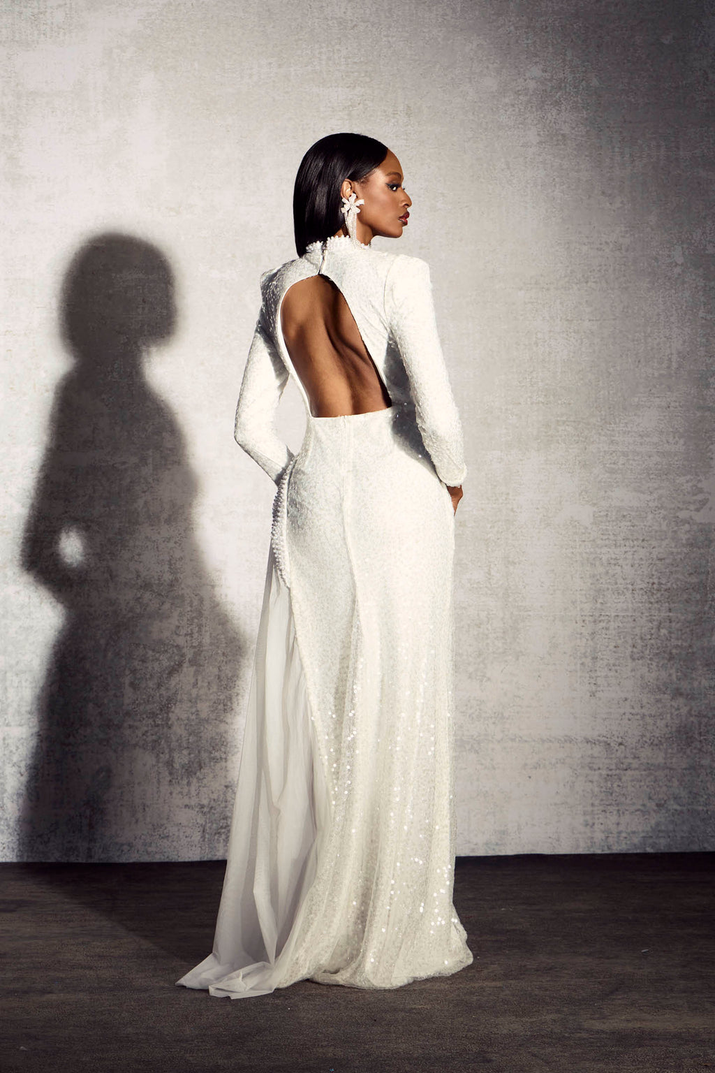 Melissa Pearl Mock Neck Maxi Dress