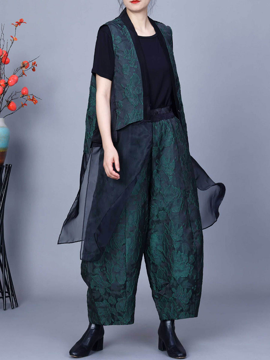 Flower Print Spring Loose Harem Pants Pa1018