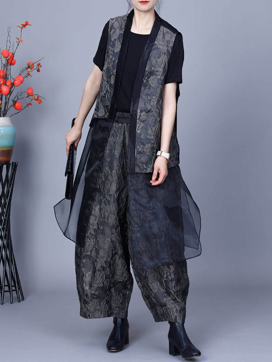 Flower Print Spring Loose Harem Pants Pa1018
