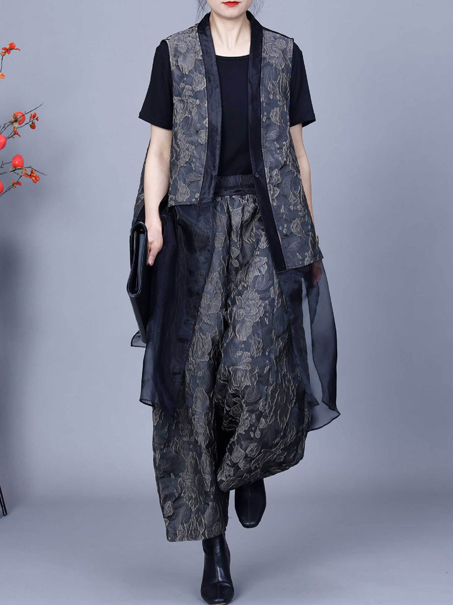 Flower Print Spring Loose Harem Pants Pa1018
