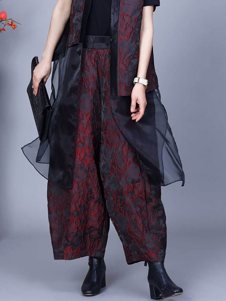 Flower Print Spring Loose Harem Pants Pa1018