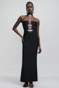 Naysk Rhinestone Bandage Maxi Dress