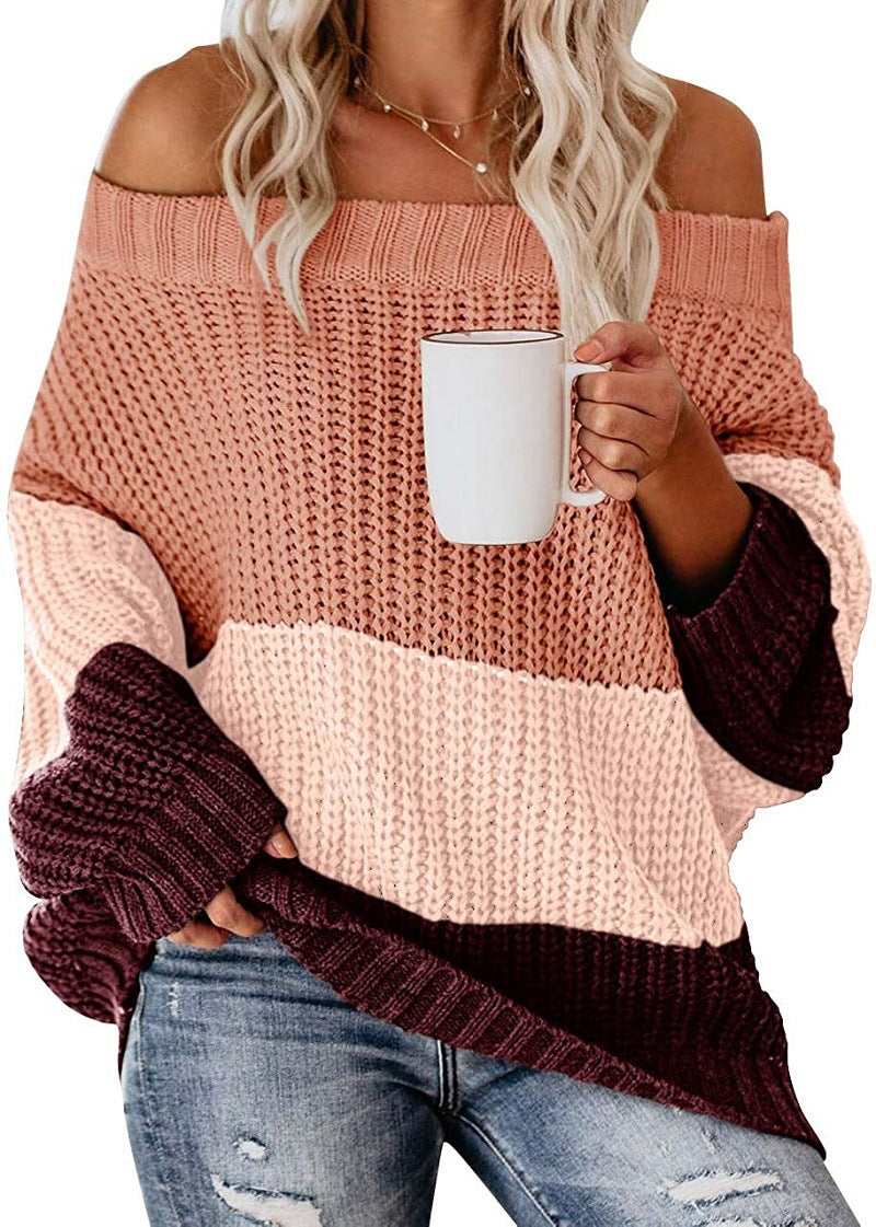 Off Shoulder Long Sleeve Sweater
