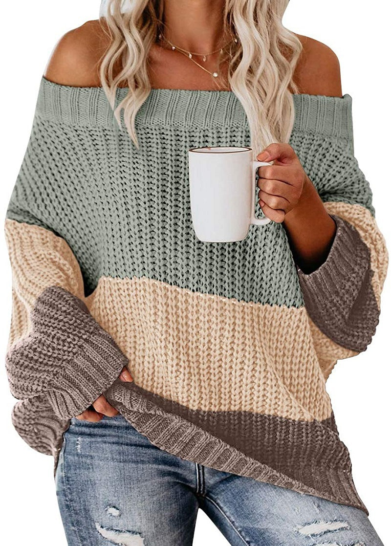 Off Shoulder Long Sleeve Sweater