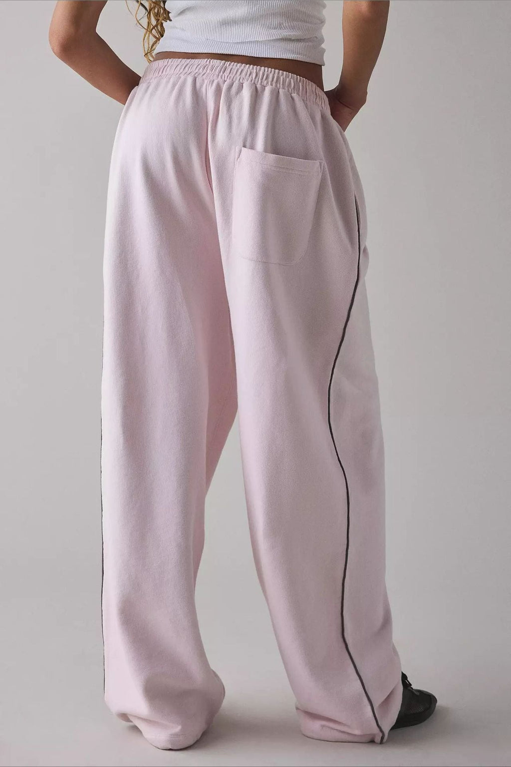 Elastic Waist Loose Fit Pants