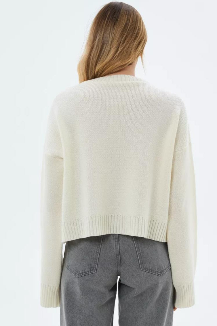 Crewneck Loose Knit Sweater