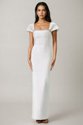Niall Diamond Bandage White Maxi Dress