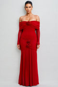 Mylesa Red 3d Maxi Dress