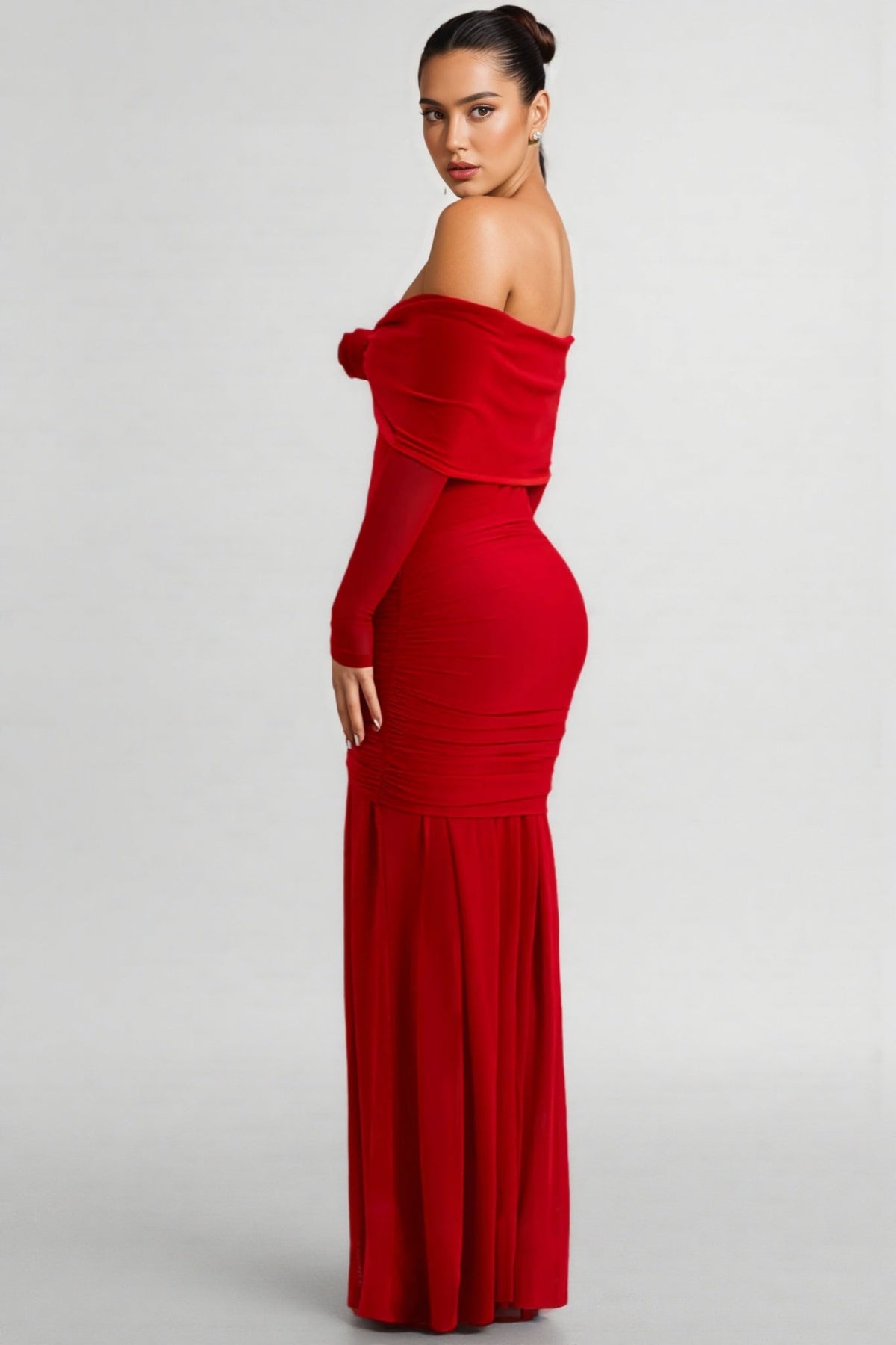 Mylesa Red 3d Maxi Dress