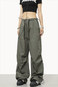 Athletic Drawstring Elastic Waist Pants