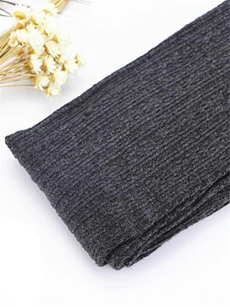 Autumn Winter ’s Skinny Slim Stretch Knitted Leggings High Waist Ribbed Warm Pants Trousers 2025fashion